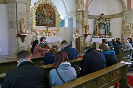 Kindersegnung in der Weingartenkapelle